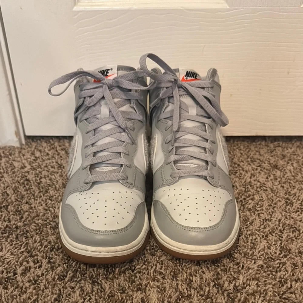 Nike Gray High-Top Athletic Shoes - Picture 7 of 13